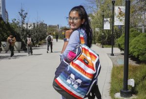 Portrait of student Maria Teresa Rivera at San Diego Mesa College.