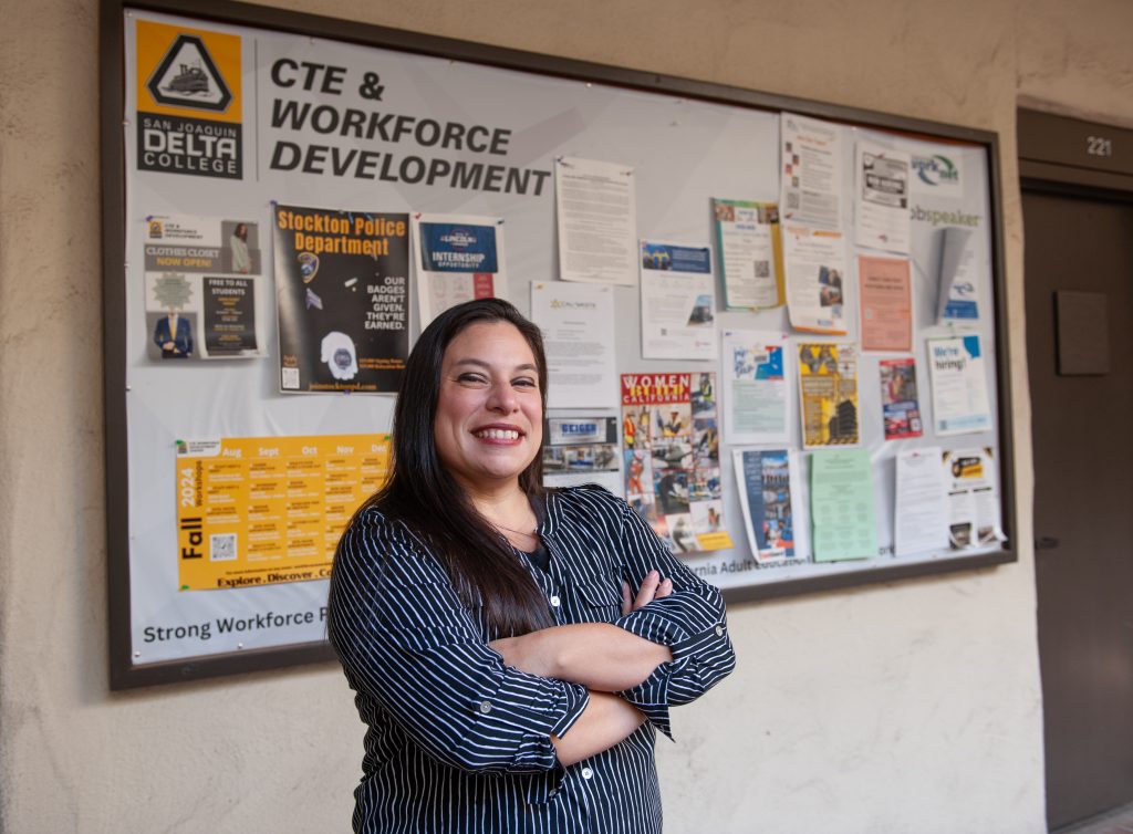 CTE program manager Michelle Castanon at San Joaquin Delta College