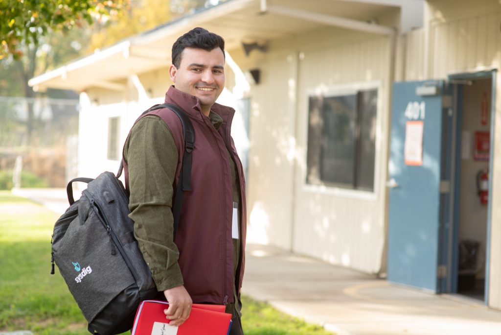 Noman Hamahang pictured at John McCandless High School in Stockton Nov. 14, 2024. Photo by Bea Ahbeck