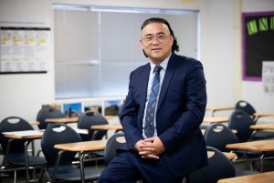 Portrait of Portrait of Zhenyou Liu at the Fontana Adult School.at the Fontana Adult School.